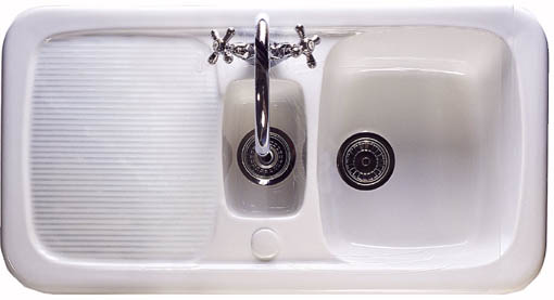 Aquitaine 1.5 bowl ceramic kitchen sink. additional image